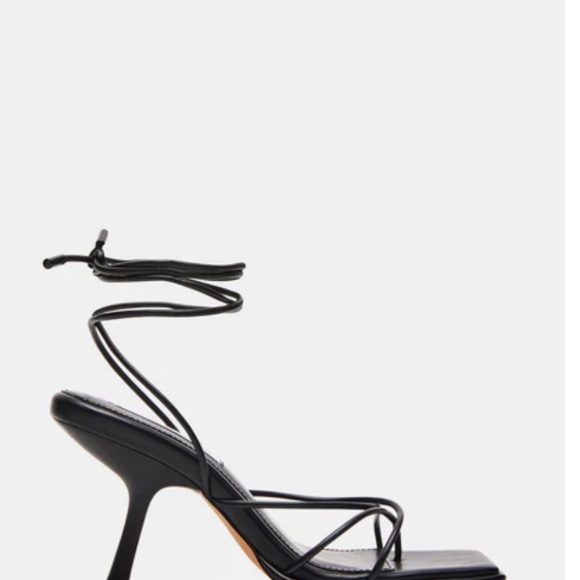 Steve Madden Black Strappy Heels - Picture 2 of 5